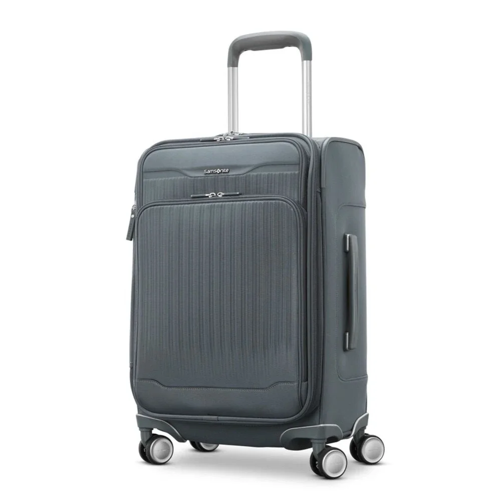 Samsonite Silhouette 18 Softside Spinner Slate Gray Carry-On Spinner suitcase